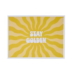 Living & Co Framed Print Stay Golden 30cm x 40cm