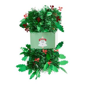 Wonderland Fun Festive Holly Tinsel 2m