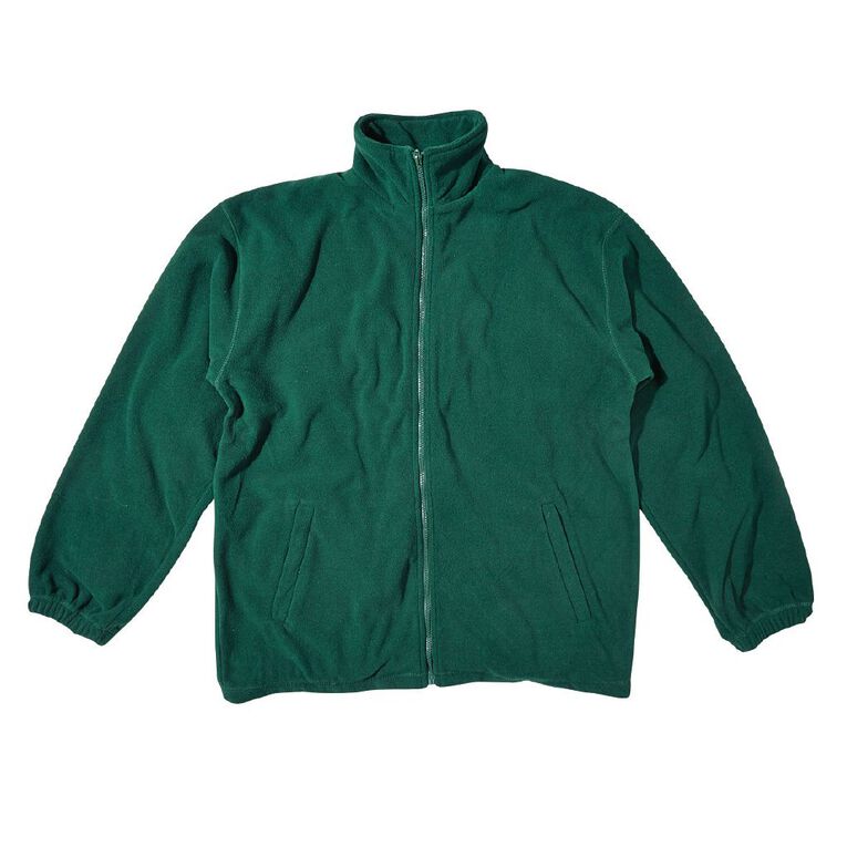 Schooltex Full Zip Polar Fleece Jacket, Bottle Green, hi-res