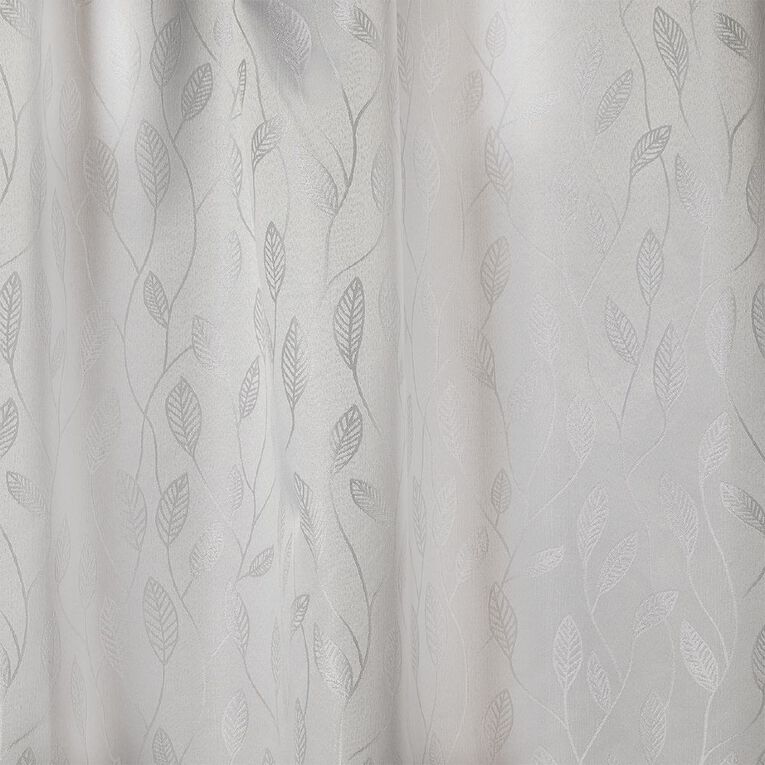 Living & Co Willow Curtains Grey 150-230cm Wide/205cm Drop, Grey, hi-res