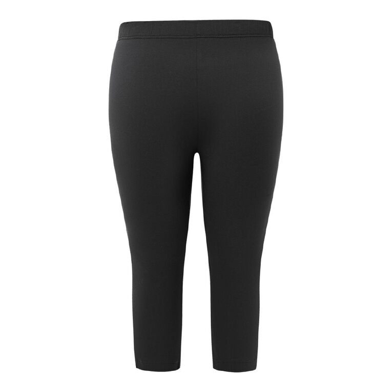 H&H Curve Women's 3/4 Leggings, Black, hi-res