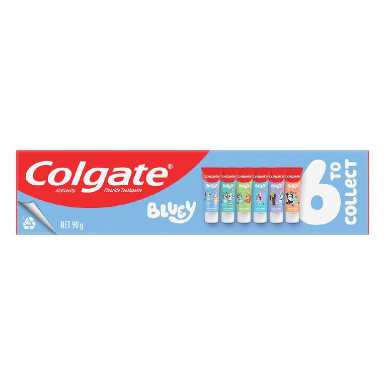 Colgate Kids' Junior Bluey Toothpaste Strawberry Gel 90g, , hi-res