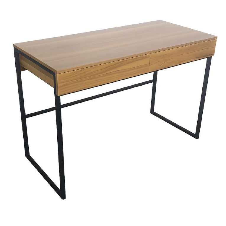 Workspace Banff Desk with 2 Drawers and Metal Frame, , hi-res