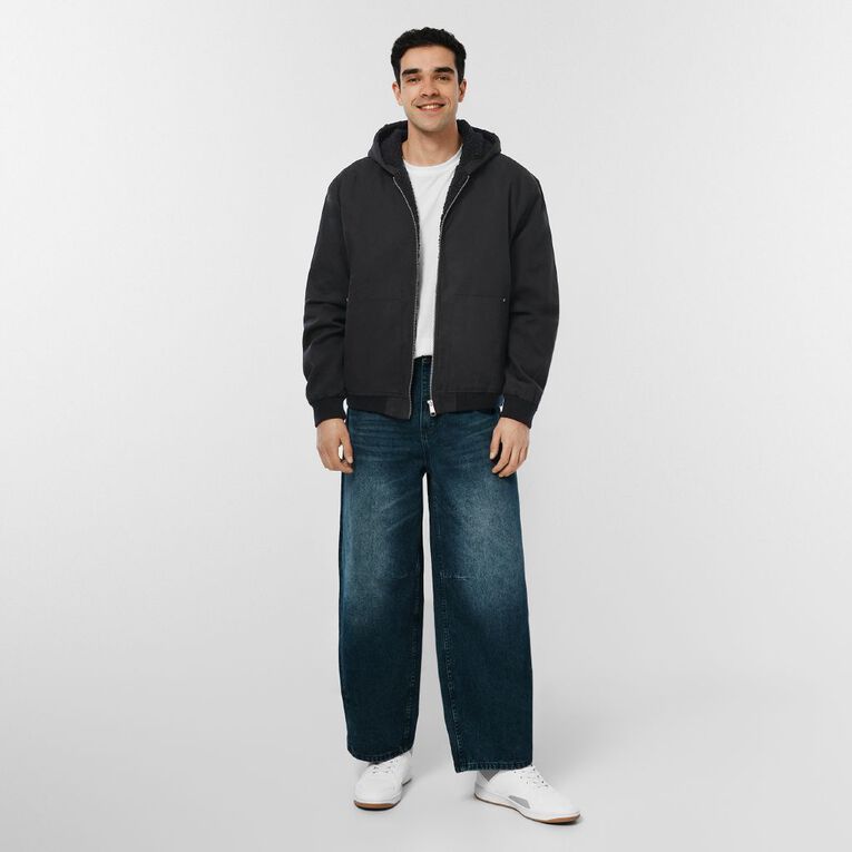 Garage Men's Hooded Detroit Jacket, Black, hi-res