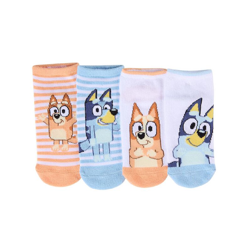 Bluey Liner Socks 4 Pack, Blue, hi-res