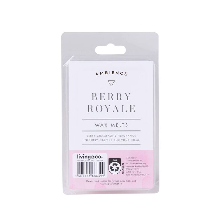 Living & Co Ambience Scented Wax Melts Berry Royale, , hi-res