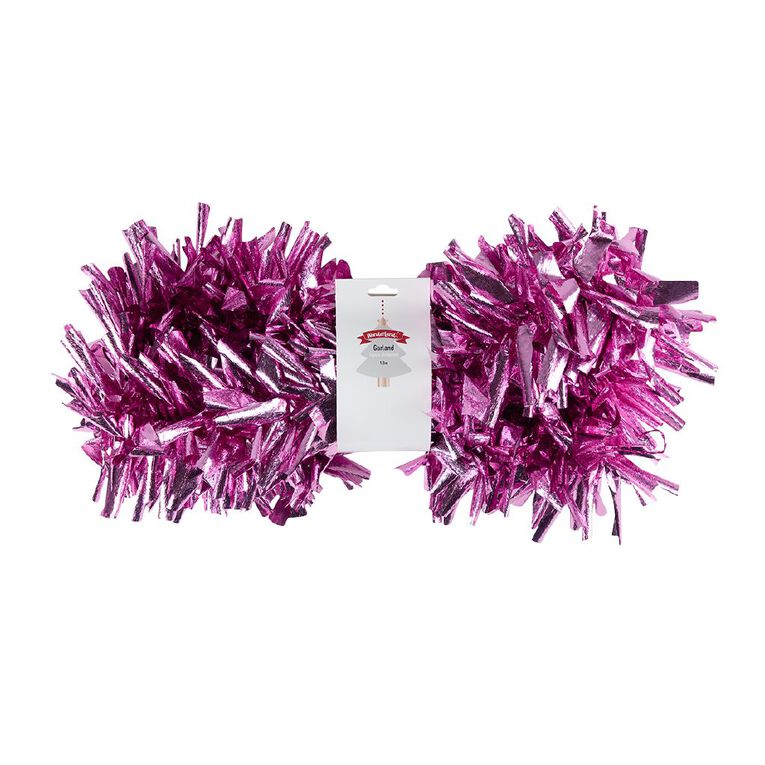 Wonderland Large Tinsel Garland Assorted 1.8m, , hi-res