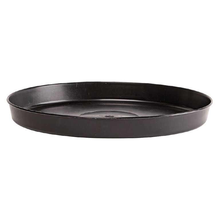 IP Plastics Round Saucer Resin Black 34cm, , hi-res