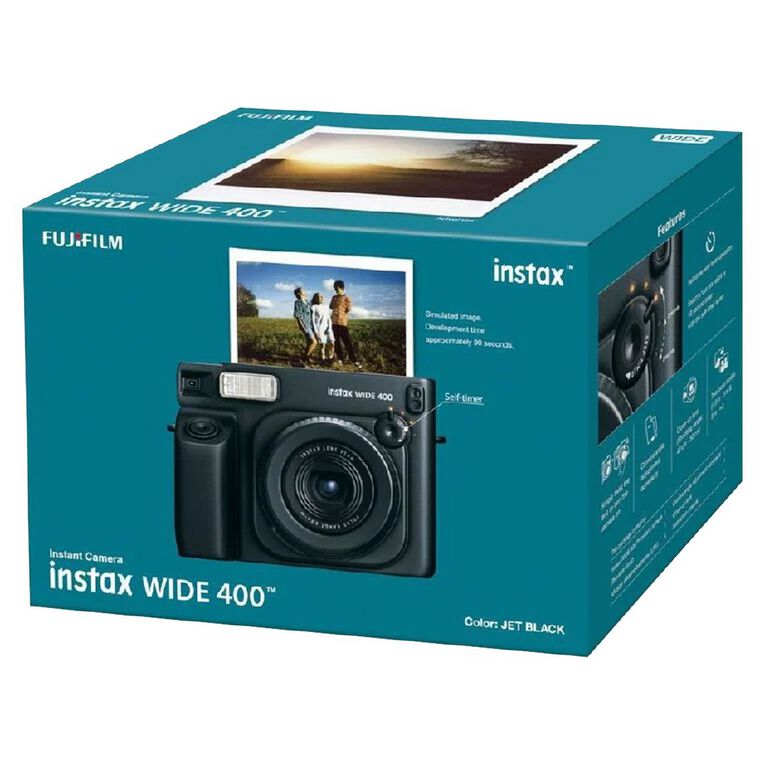 Fujifilm Instax Wide 400 Jet Black Camera, , hi-res