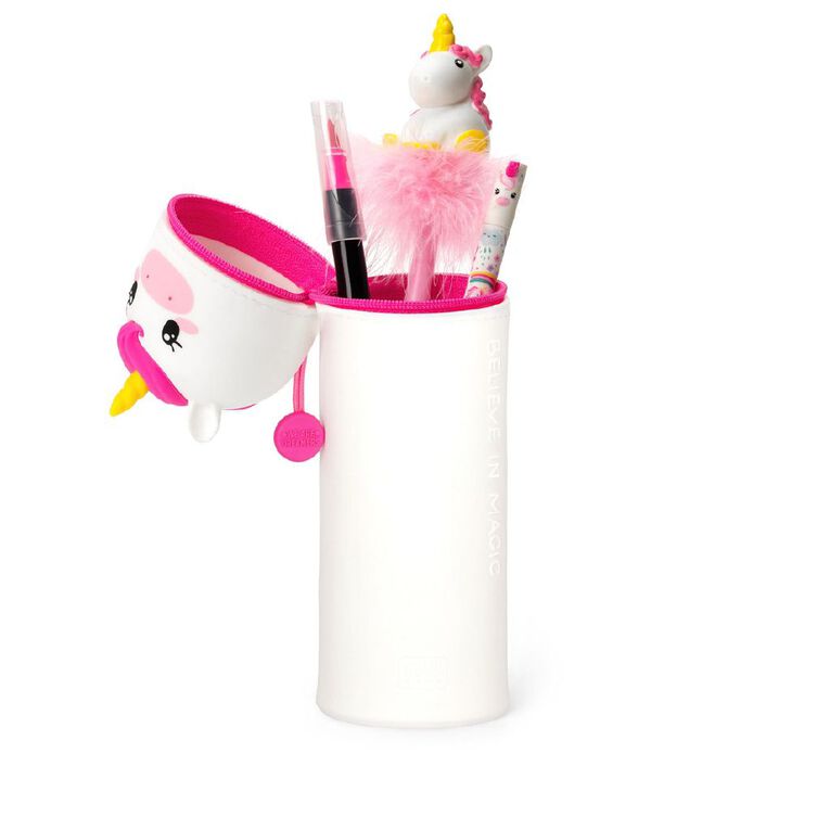 Legami 2-in-1 Silicone Pencil Case Kawaii Unicorn, , hi-res