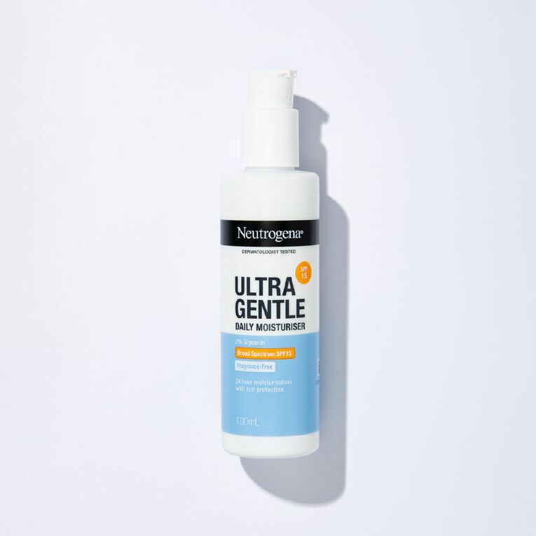 Neutrogena Ultra Gentle Moisturiser Spf15 100ml, , hi-res