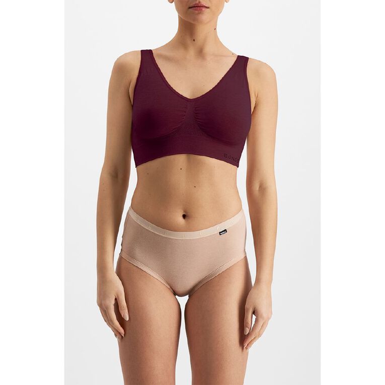 B FOR BONDS Women's Comfy Crop, Maroon B FOR BONDS Women's Comfy Crop, Maroon, hi-res