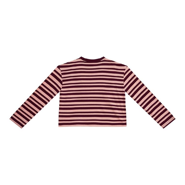 Young Original Long Sleeve Boxy Tee, Red Dark, hi-res