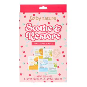 By Nature Soothe & Restore 5 Pack Face Mask Set