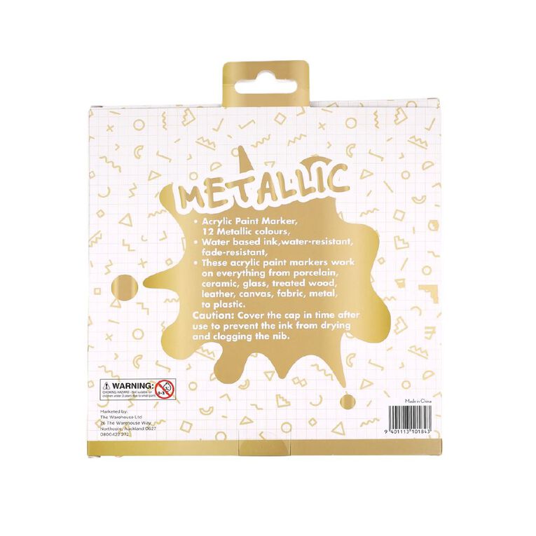 Acrylic Paint Marker Metallic, , hi-res