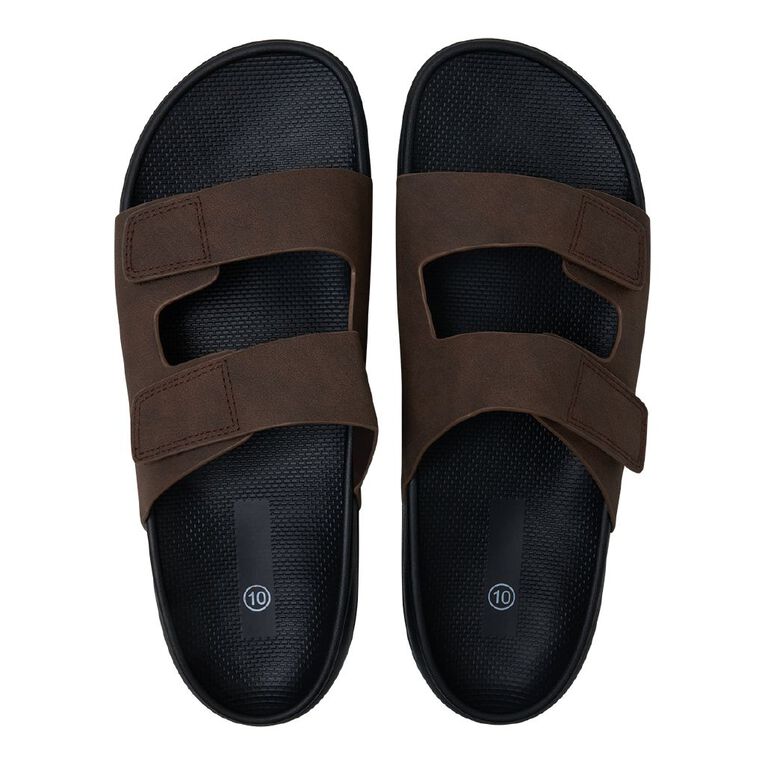 H&H Men's Ross Sandals, Brown Dark, hi-res