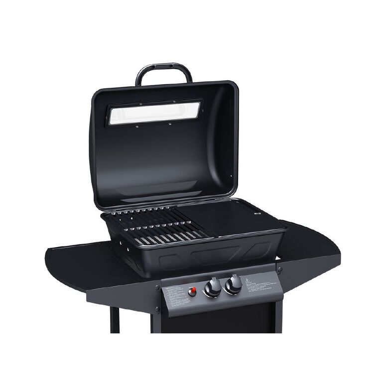 Gascraft Wagon Grill 2 Burner BBQ with Window The Warehouse