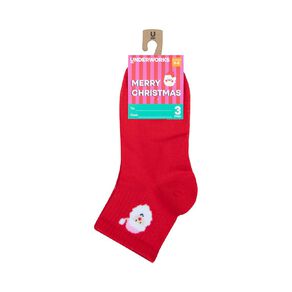 Underworks Ribbed Christmas Socks 1 Pack