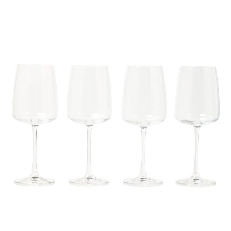 Living & Co Elegance White Wine Glass Clear 4 Pack, , hi-res