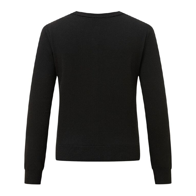 H&H Women's Essential Cardigan, Black, hi-res