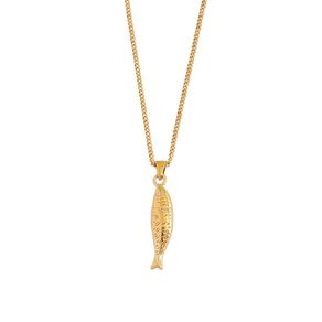 Waterproof Gold Plated Fish Necklace