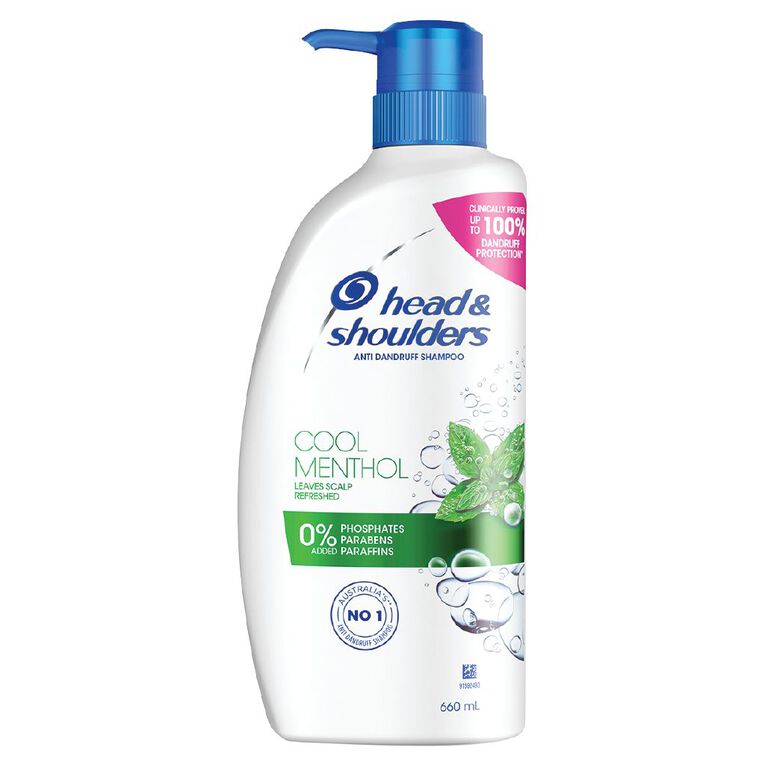 Head & Shoulders Cool Menthol Shampoo 660ml, , hi-res