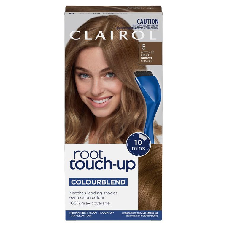 Clairol Root Touch Up Permanent 6 Light Brown, , hi-res