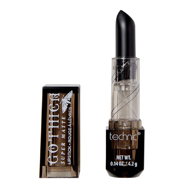 Technic Gothica Matte Lipstick Black, , hi-res