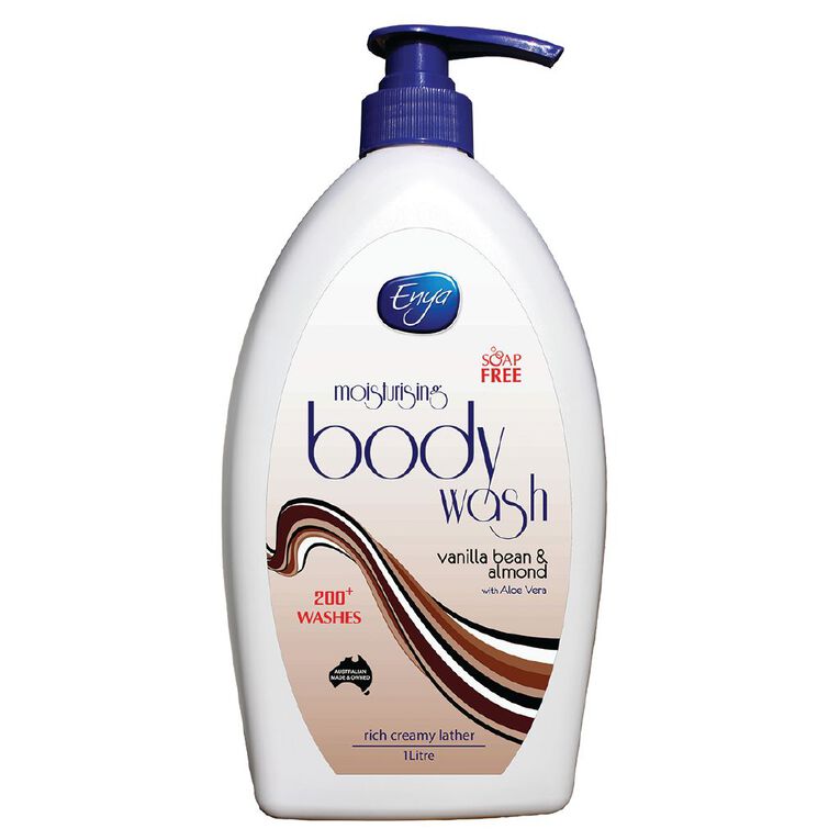 Enya Vanilla & Almond Bodywash 1L, , hi-res