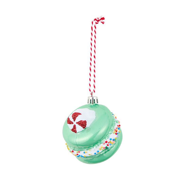 Wonderland Fun Festive Macaron 6.5cm Christmas Tree Decoration, , hi-res