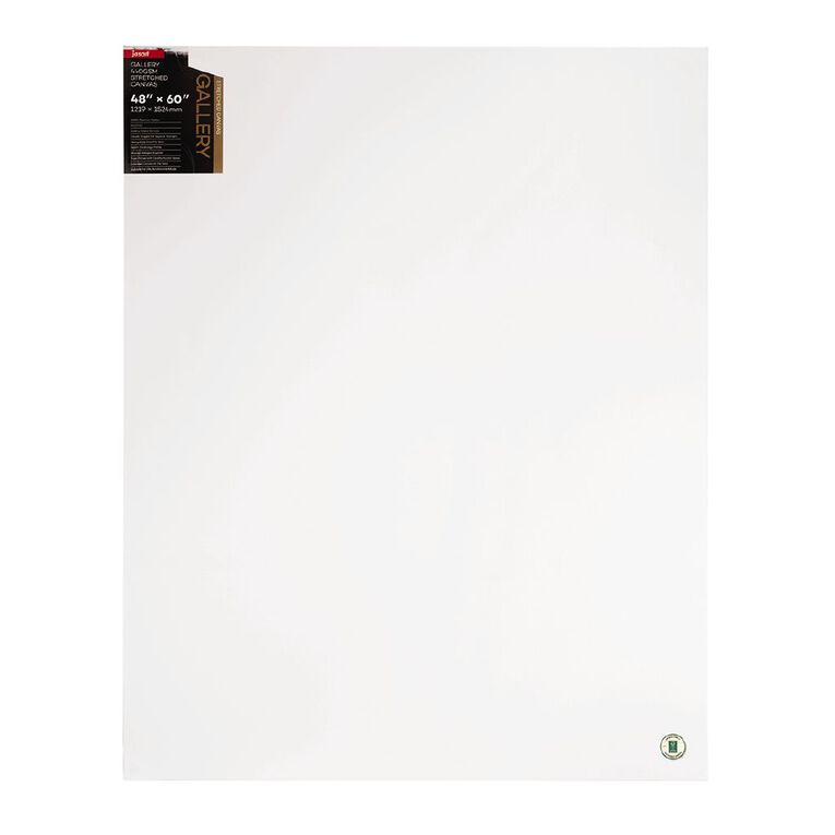 Jasart Gallery 1.5 inch Thick Edge Canvas 48in x 60in White, , hi-res