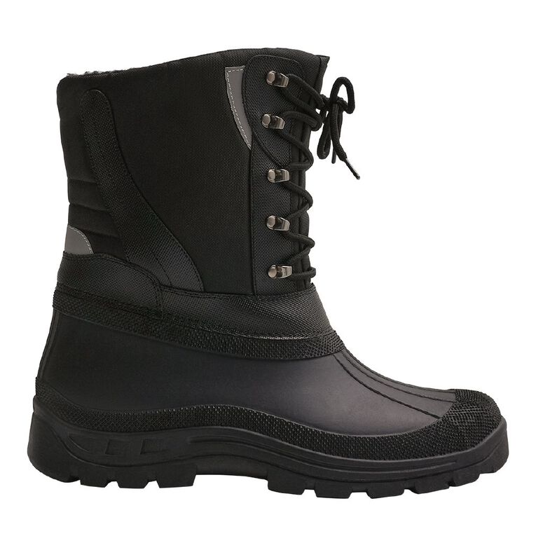 Active Intent Men's Axel Snow Boots, Black, hi-res