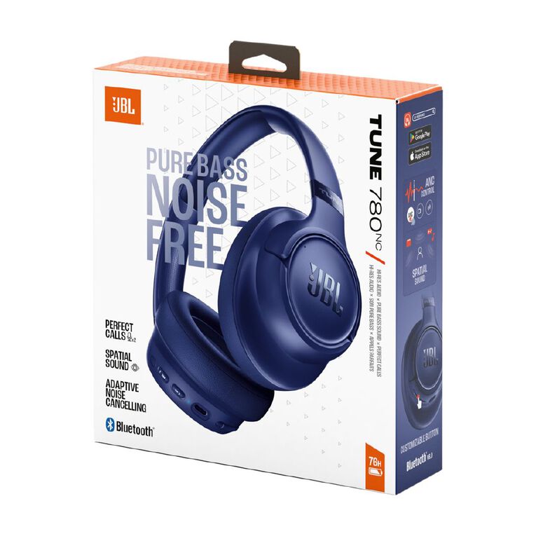 JBL Tune 780NC Wireless Over-Ear Noise Cancelling Headphone Blue, , hi-res