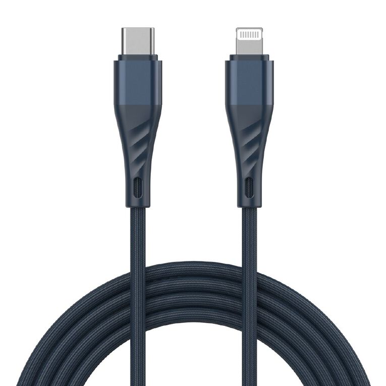 Tech.Inc USB C To Lightning Cable 1m Blue, , hi-res