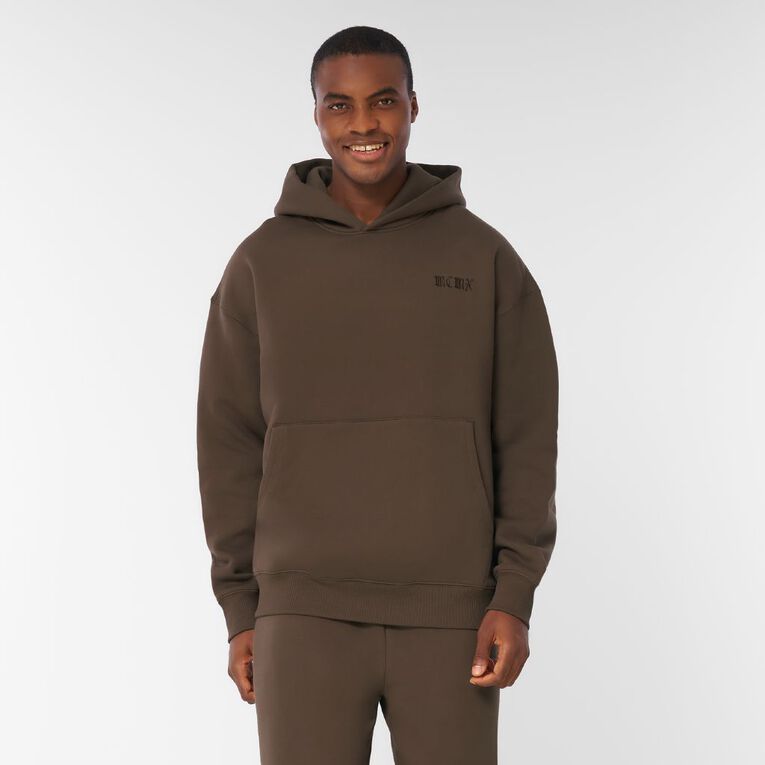 Garage Men's Heavyweight Sweat Crew Graphic, Brown Dark, hi-res