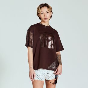 BRDRLESS Piper Panel Short Sleeve Graphic Tee