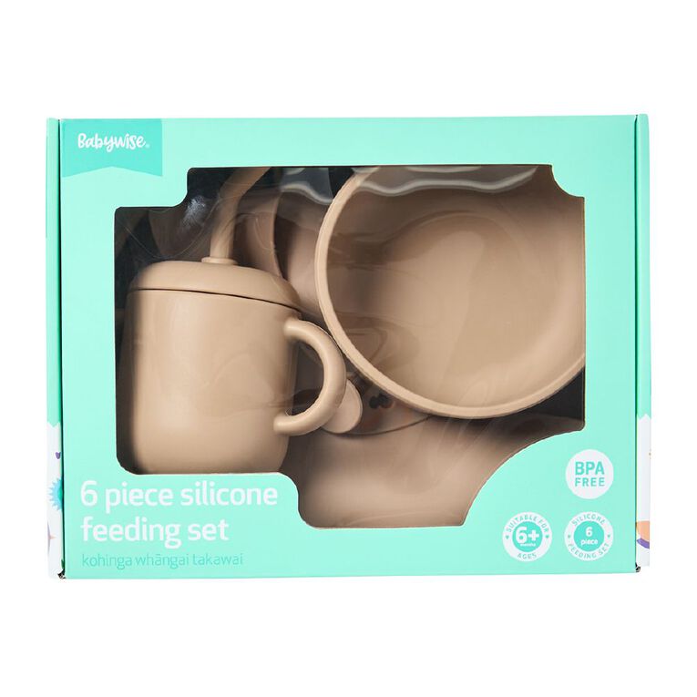 Babywise Silicone Feeding Gift Set 6 Piece, , hi-res