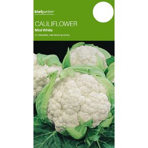 Kiwi Garden Cauliflower Mini White Seeds