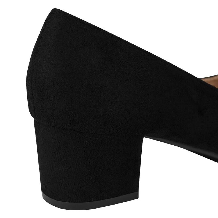 H&H Women's Close Toe Dress Low Heels Shoes Black The Warehouse