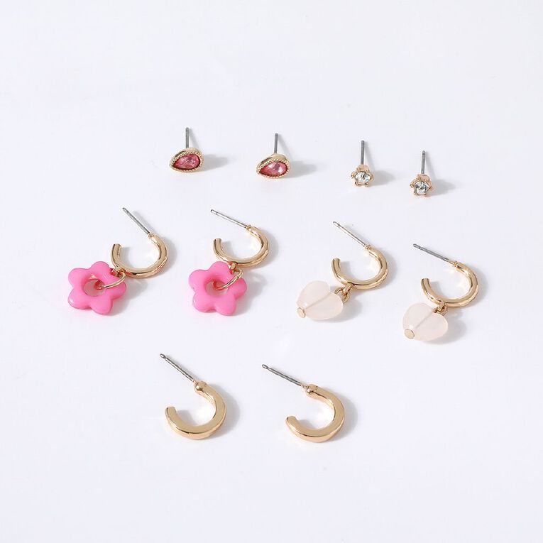 Young Original Kids' Stud Sleeper Flower Earrings, , hi-res