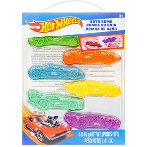 Hot Wheels Bubblin' Bath Fizzers 6 Pack 6 Pack