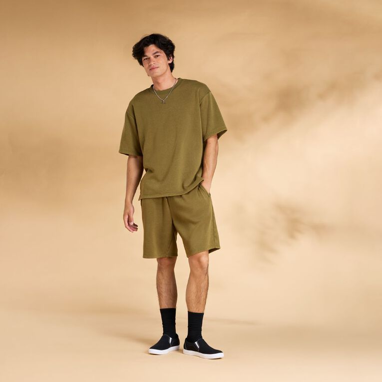 Garage Men's Track Shorts, Green Dark, hi-res