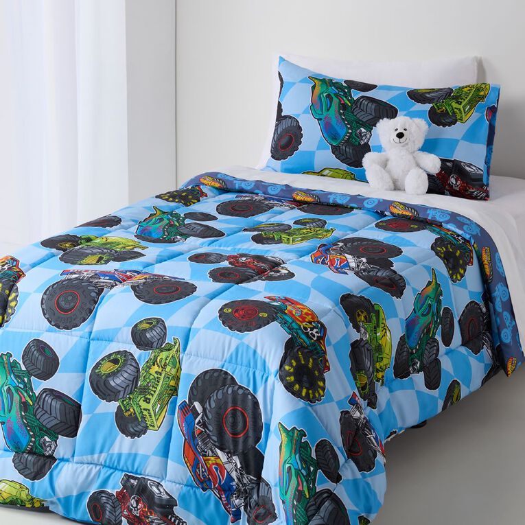 Hot Wheels Comforter Set 2 Piece Single, , hi-res