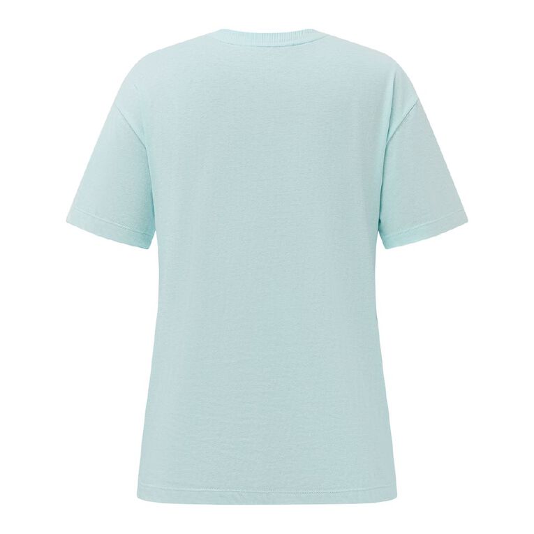 Disney Women's Stitch Christmas Tee, Blue Light, hi-res