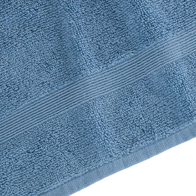 Living & Co Plush Plain Face Towel Blue, , hi-res