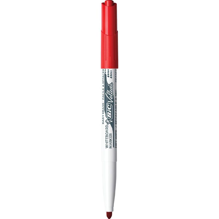 Bic Single Whiteboard Marker Velleda Pocket Red Mid, , hi-res