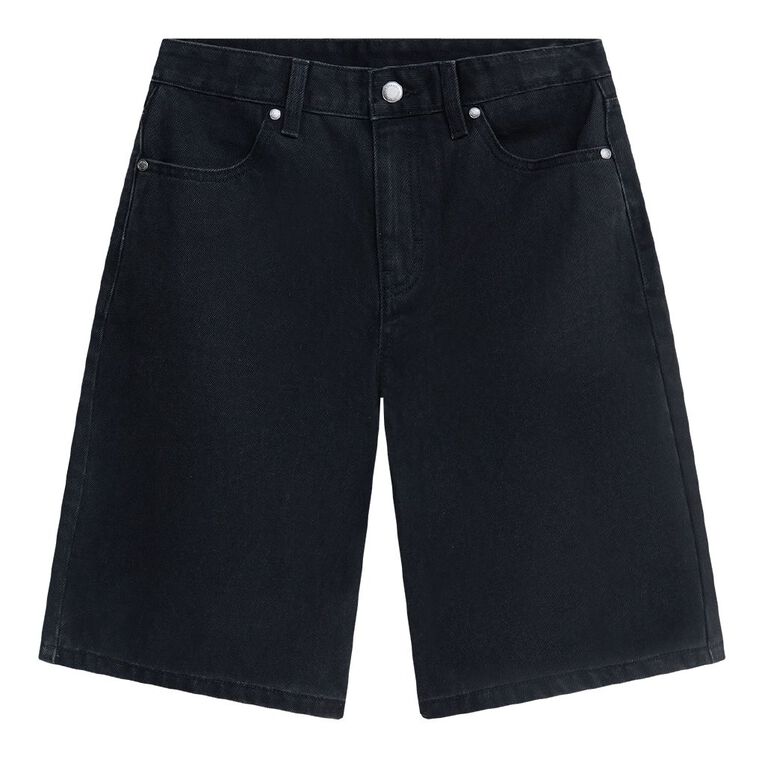 Young Original Denim Jorts, Black, hi-res