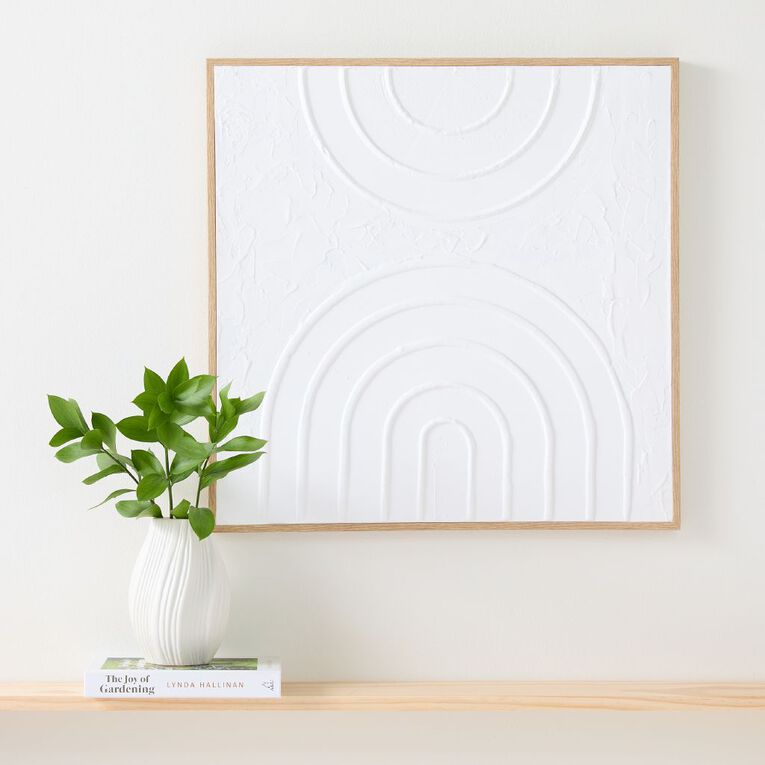 Living & Co Arch Framed Canvas 60cm x 60cm, , hi-res