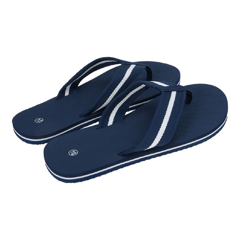 H&H Men's Simon Jandals, Navy, hi-res