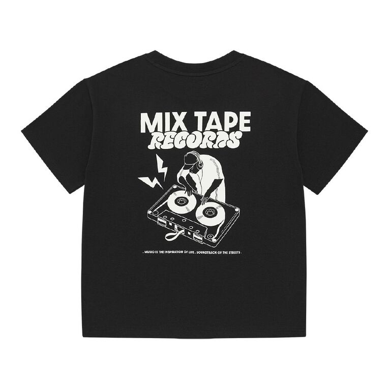 Young Original Short Sleeve Print Tee, Black, hi-res